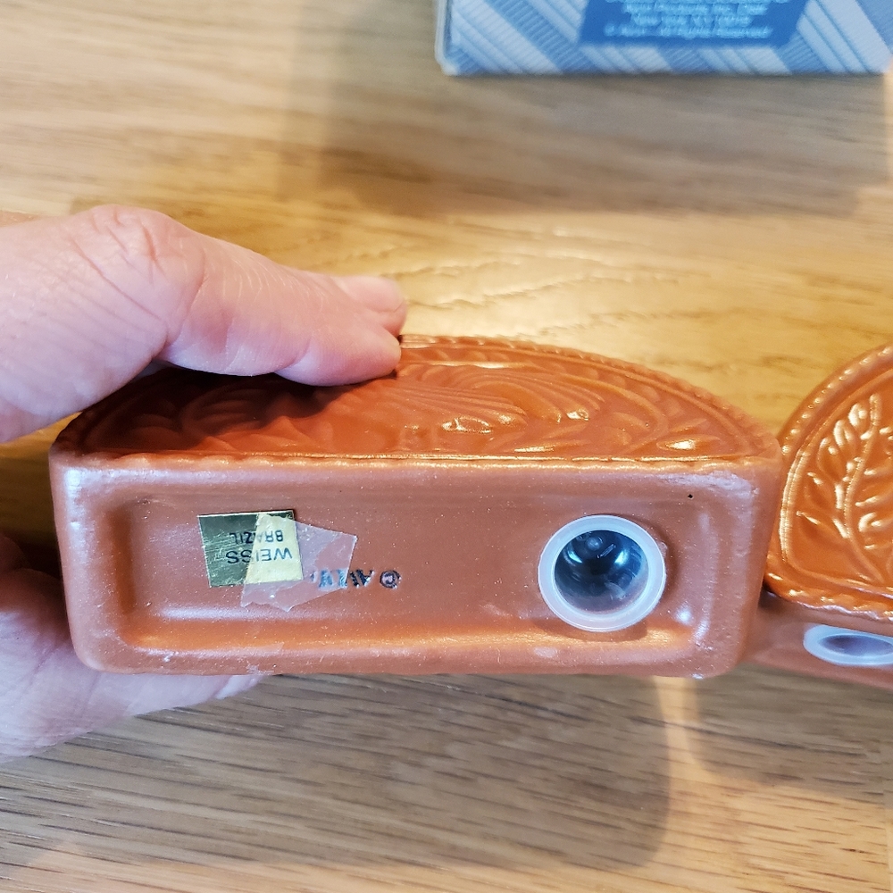 NEW Avon Terra Cotta Salt n Pepper Shakers Cow Rooster Weiss - Picture 7 of 11